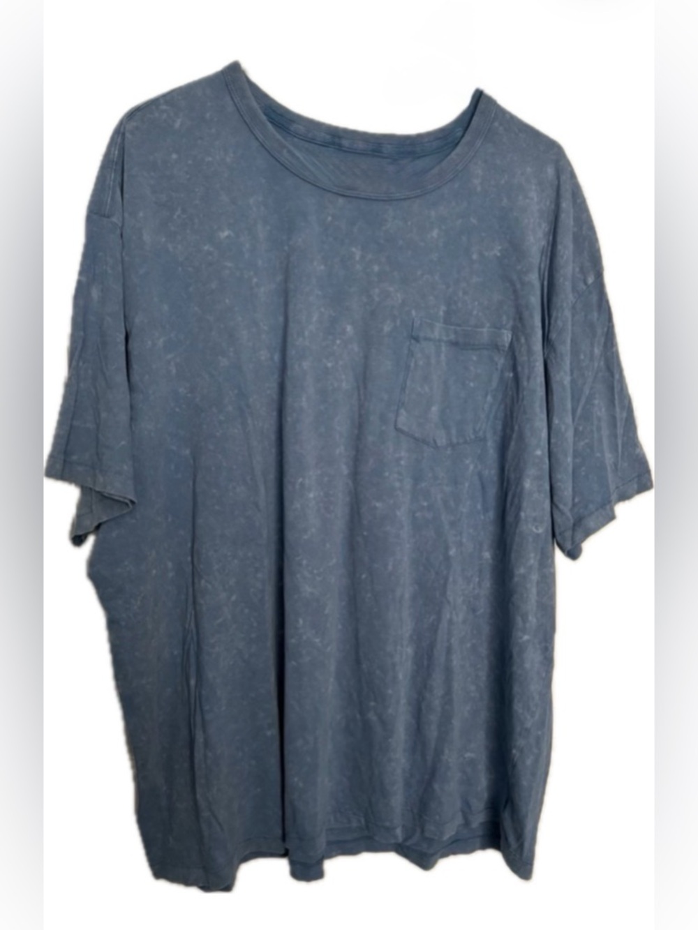 Old Navy Vintage Mineral Wash Blue Pocket Tee Relaxed Fit XXXL Unisex